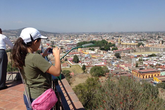 Cholula Magical Twon on a Traditional Tram from Puebla - Ex Convento de San Gabriel and the Capilla Real with 49 domes