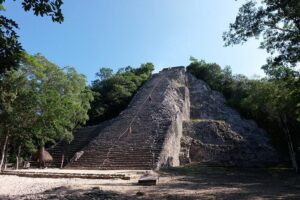 Coba, Hidden Cenote and Mayan Family Lunch - Private Tour - Coba ruins: bike or Mayan taxi toward Nohoch Mul’s 42 m view