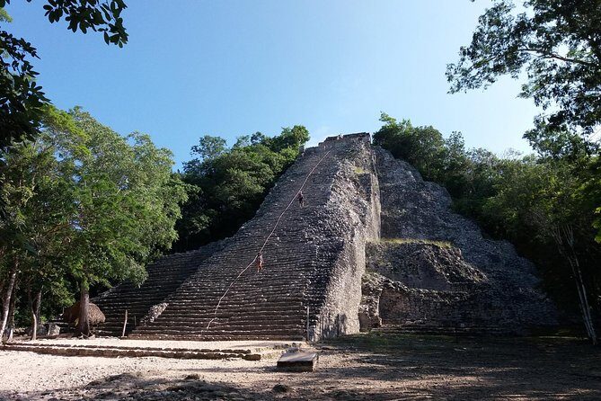 Coba, Hidden Cenote and Mayan Family Lunch - Private Tour - Coba ruins: bike or Mayan taxi toward Nohoch Mul’s 42 m view