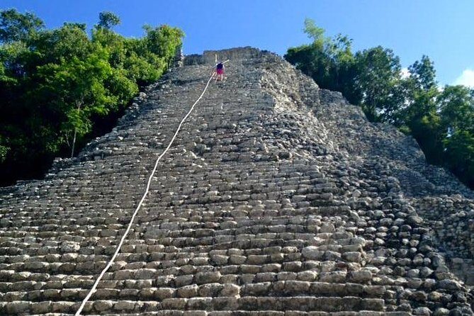 Coba Ruins and Punta Laguna Monkey Reserve Day Tour from Tulum - Rappel Into a Cenote and the Swim Moment