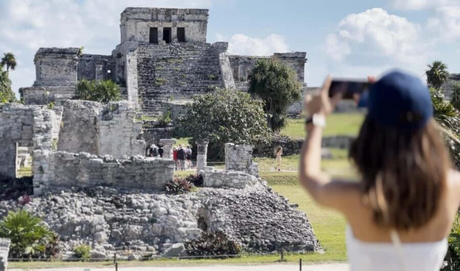 Coba, Tulum, Cenote & Lunch ECO Full Day from Tulum - Coba: walking beneath the tallest pyramid’s base