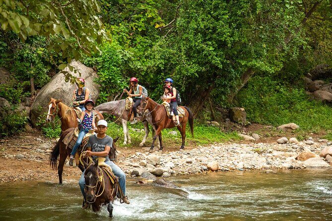 Combo Horseback Riding in Vallarta with ATV and Ziplines. - River Horseback Riding Into the Sierra Madre and Las Palmas