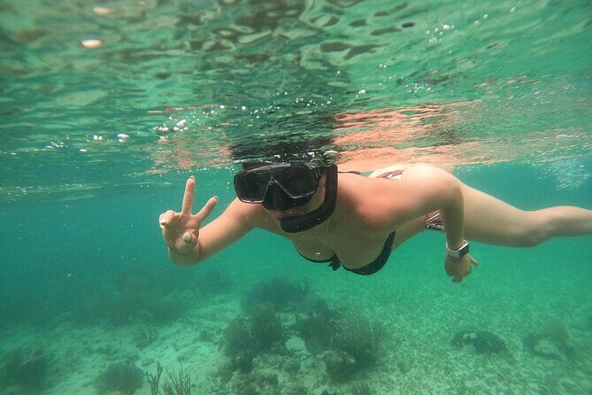 Costa Maya, snorkeling on the reef with fish, looking for turtles - Photos included (GoPro style) plus Bluetooth audio