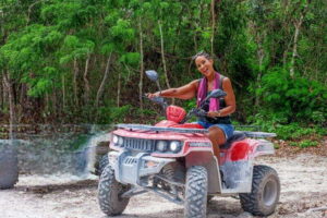 cozumel: ATV adventure with caverns, ruins with transfer - The jungle quad ride: real off-road fun, with guardrails