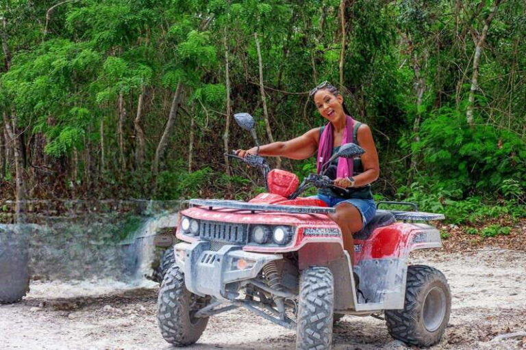 cozumel: ATV adventure with caverns, ruins with transfer - The jungle quad ride: real off-road fun, with guardrails