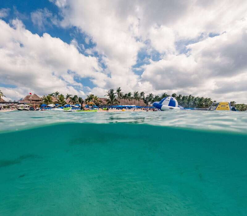 Cozumel: Best Day Pass at San Francisco Fun Beach Club - White-sand beach time: lounge chairs, umbrellas, and swim comfort