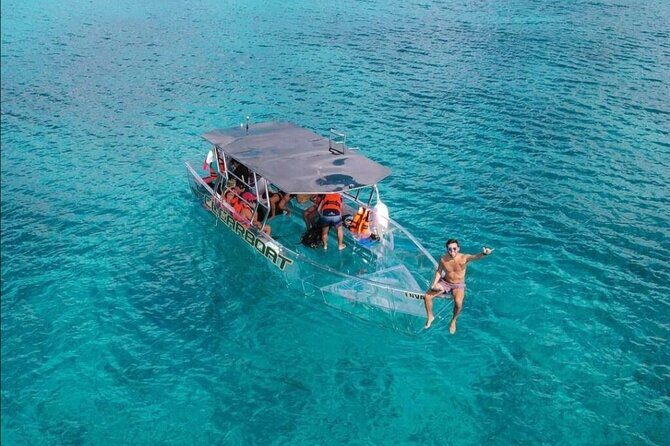 Cozumel Buggy Island Tour, Otoch Mayan Experience & Clear Boat - The transparent glass boat at ALDORA and how to maximize it