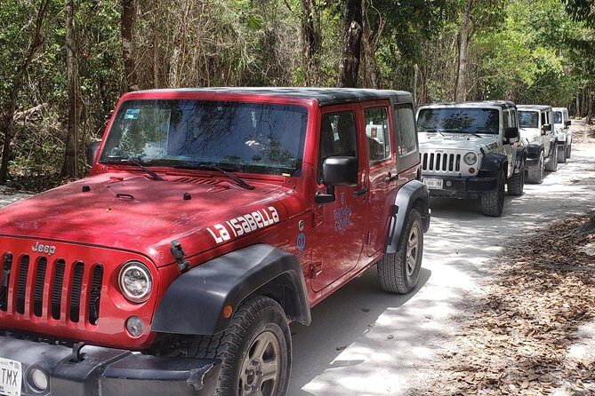 Cozumel Jeep Adventure to Jade Caverns with Lunch and Snorkel - El Cedral: quiet ranch homes, palapa festivities, and a Mayan-Catholic overlap