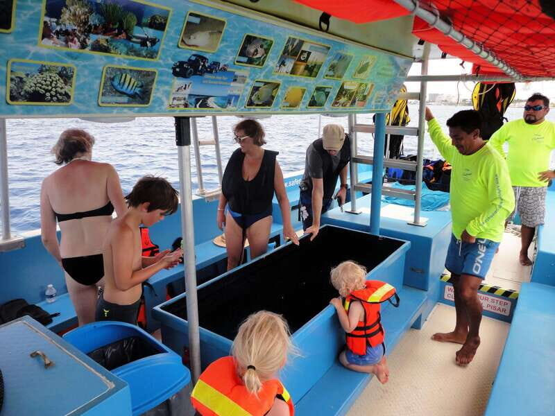 Cozumel: VIP Glass Bottom Boat & Snorkeling 3 Reefs Tour - Stop 1 at Villa Blanca Reef: First Snorkel, First Big Smile