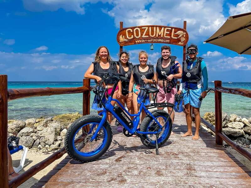 Cozumel: West Coast E-Bike and Snorkeling Tour - Beach Hang Time After Snorkeling: relax, eat, and recover