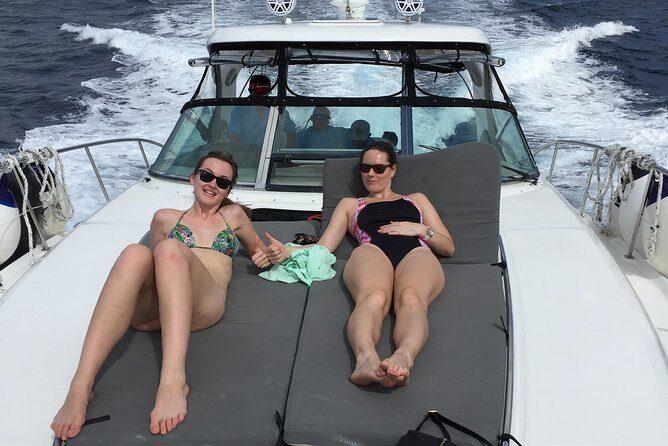Deluxe Private Boats - 40 ft Sea Ray - The farthest natural reserve swim: waist-deep water that works for families