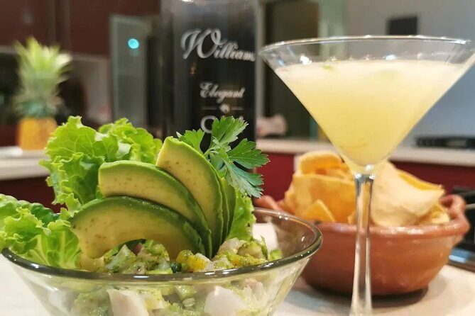 DRINKING SCHOOL: Mexican Cocktail & Appetizer Class - What you’ll make: green ceviche, taco salsas, shrimp skewers (plus 3 cocktails)