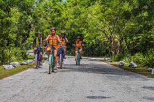 E-Bike Adventure in Cozumel - West Side Ride N' Snorkel - Stop 2: Cenote Aerolito de Paraiso—short, sweet, and refreshing