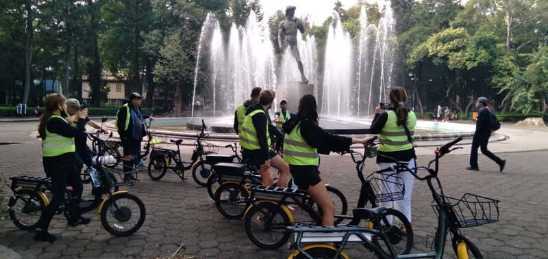 Electric Bike City Tour with a taco stop. - How the e-bike changes the math on Mexico City distances