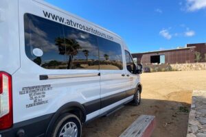Explore rosarito & cove/ secret places grounded boat - Mar el Cristo: Sacred Heart Stop With Big Sea-Level Scale