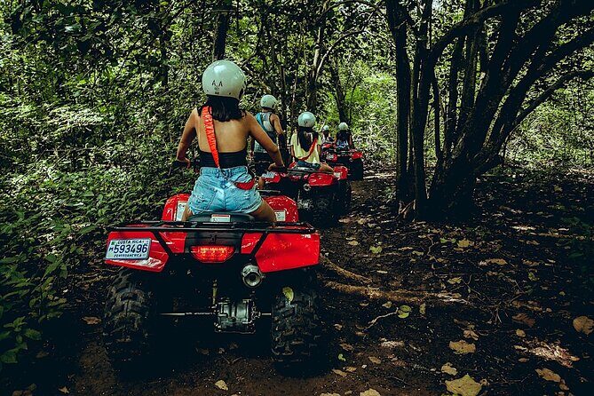 Family ATV Cenote Five Zip Lines Photos Taco Lunch Tequila Taste - The cenote cave lagoon: where the water choices actually matter
