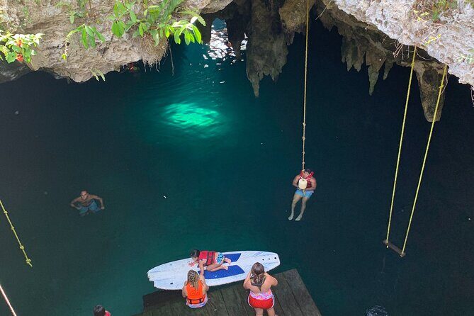 Family ATV Cenote Five Zip Lines Photos Taco Lunch Tequila Taste - Optional cliff jumps and how to pace yourself