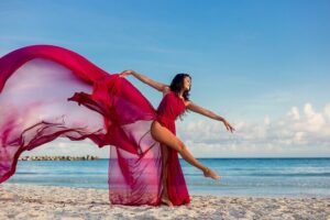 Flying dress photoshoot cancun - Playa Delfines Stop: The Second Location for Variety