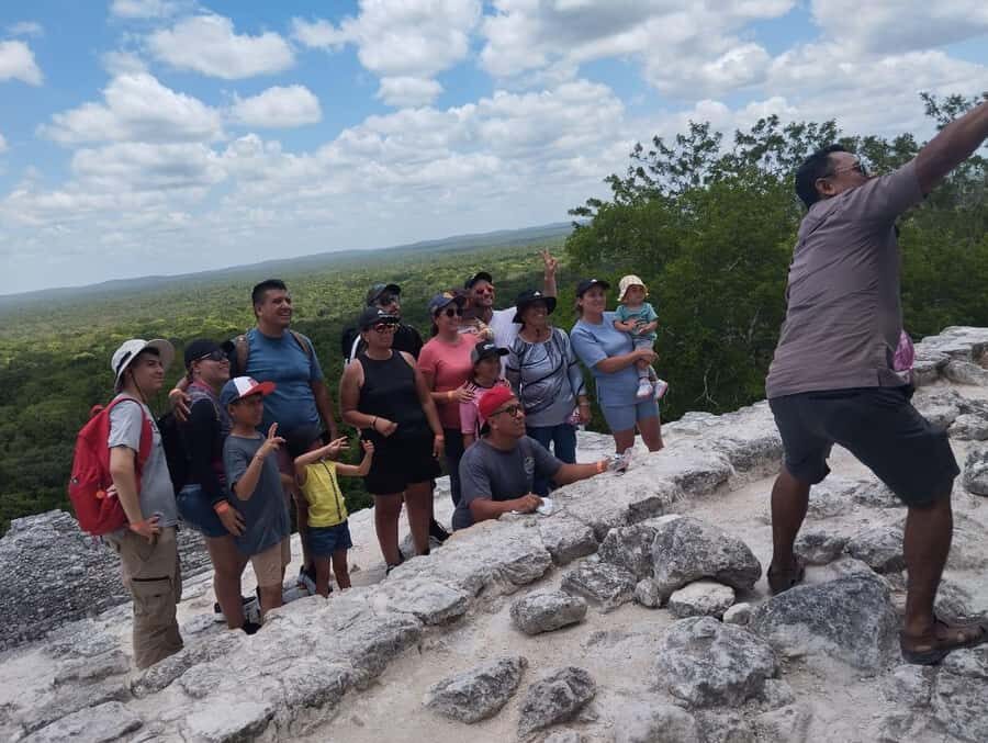 From Bacalar: Calakmul Ruins Expedition & Jungle Trek - Calakmul ruins and the Structure II climb with a 360-degree view