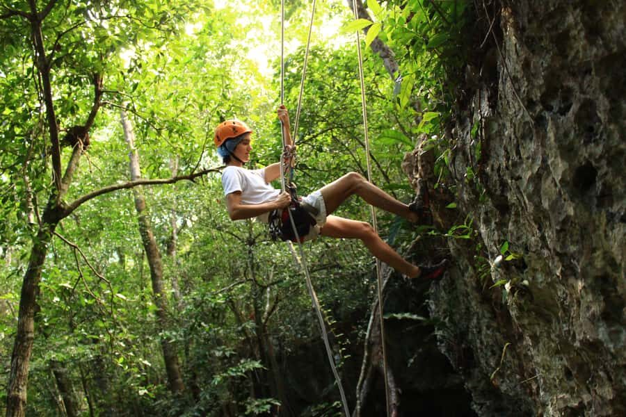 From Cancun: ATV, Cenote, and Rappelling Jungle Experience - Zipline Course: A 1-Kilometer Line Plus the “Other Lines” Factor