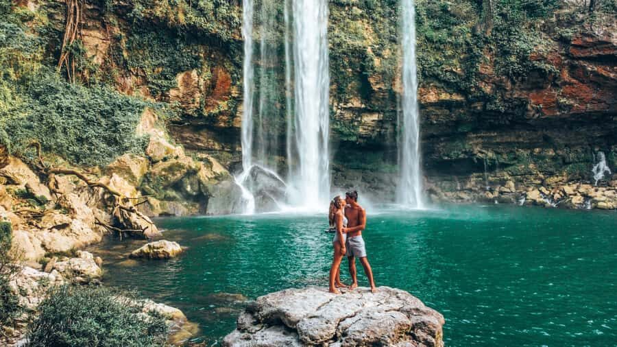From Palenque: Ruins and waterfalls of Misol-ha & Agua Azul - Palenque’s Mayan Pyramids, Then Waterfalls: The Big Idea