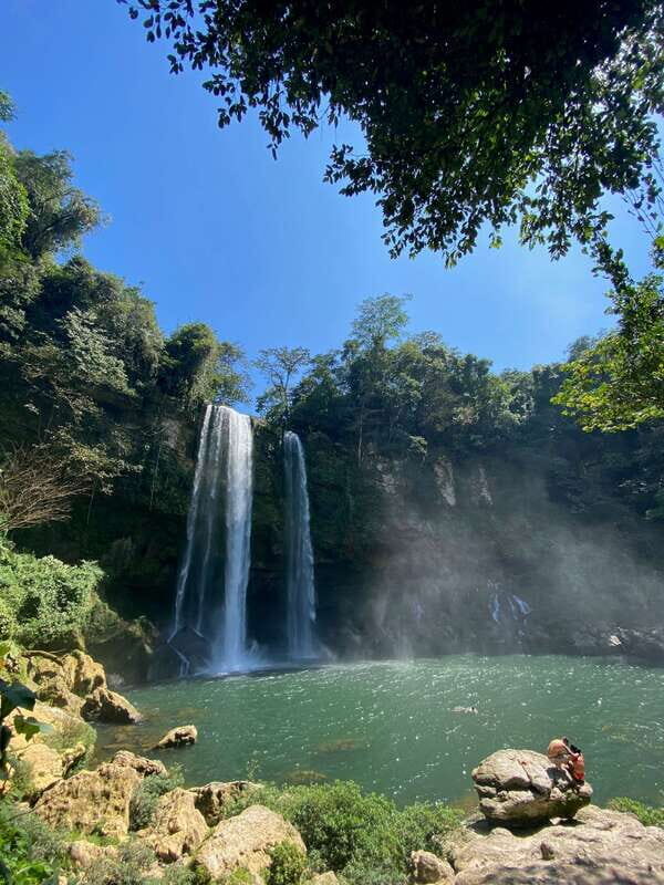 From Palenque: Waterfalls Misol-ha y Agua Azul. - Misol-Ha in 45 Minutes: Walk Behind the Falls