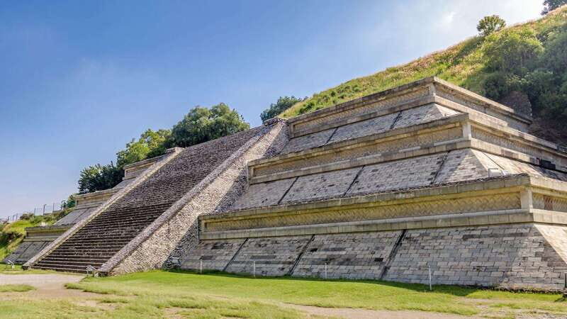 From Puebla: Cholula Pyramid and Churches all included - San Francisco Acatepec: Talavera Tiles in Full Sun
