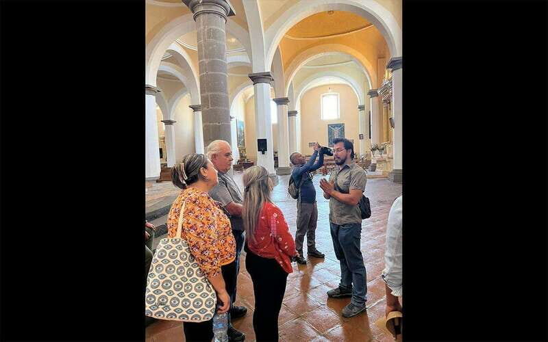 From Puebla: Guided Tour of Cholula - Cholula Archaeological Zone and the Plaza of Altars: the layered mound you can feel