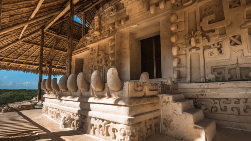 From Riviera Maya: Ek Balam & Cenote Tour w/ Lunch & Pickup - Ek Balam: climbing the acropolis and reading the Mayan story
