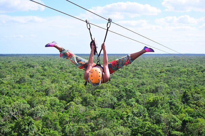 Full Adrenaline Day in Tulum! ATVs, Zipline, Cenote, Rappel, Food - Pickup from Playa del Carmen, Riviera Maya, and Tulum: don’t aim for sleep