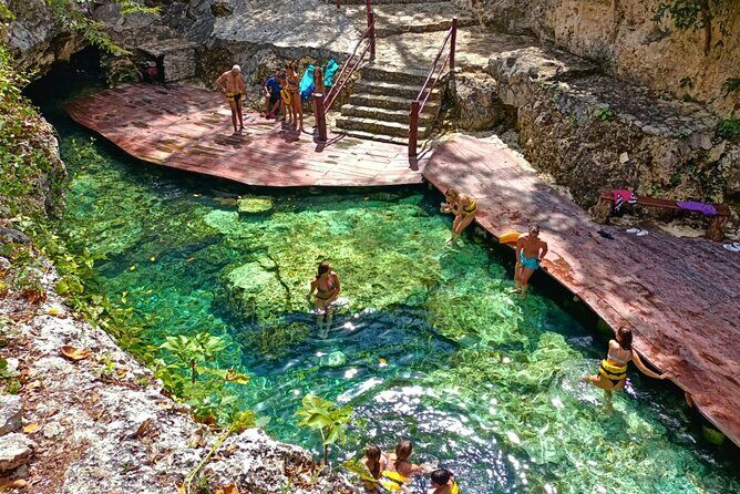 Full Day Tour to Tulum Cenote and Swim with Turtles in Akumal - Canamayte Cenote & Ecopark: swimming in clear water and the Mariposa feel