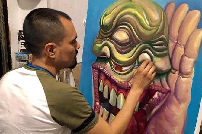 GDL Art Crawl & Studio Tour Visit - Sepia Gallery: changing exhibitions plus a sculptor at work