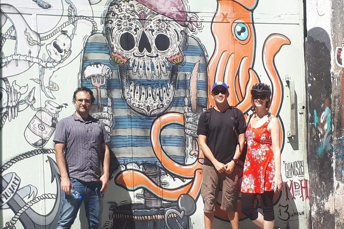 Graffiti & Urban Art Biketour w/ taco stop - Museo del Juguete Antiguo México: a street-art exterior plus a nostalgic detour