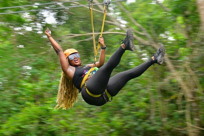 Half-day Adventure: Cenote + Ziplining + ATV Tour - Zipline circuit in the trees: wind, height, and a big walk