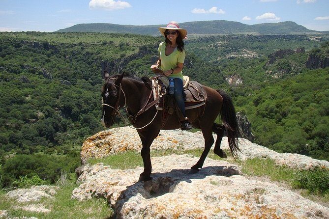 Half-Day Horseback Riding Adventure - The cliff break and rappel choice: 20 minutes of photos, then 150 feet of option