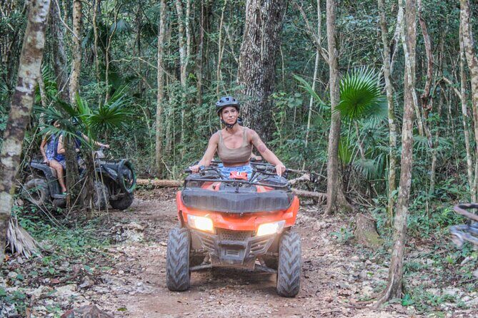 Half Day in Cancun Atvs Ziplines and Cenote Park - Cenote Swim in the Jungle Cave: Cool Water and Real Nature