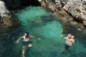 Hidden Beach Snorkeling Adventure - A covered boat with a small crew: safety, timing, and comfort