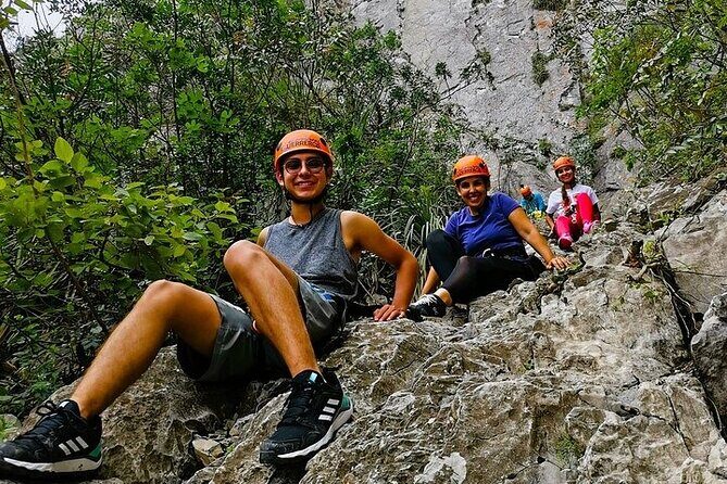Hiking Climbing And Rappelling In The Eaglets Nest - Three rappels over 35m–40m: the vertical part you came for