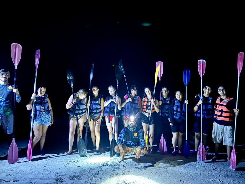 Holbox: Bioluminescence by Kayak and Stargazing. - The Bioluminescence Show: From Glowing Footprints to Swimming Glow