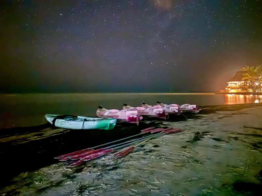 Holbox: Bioluminescence by Kayak and Stargazing. - Stargazing When the Sky Cooperates