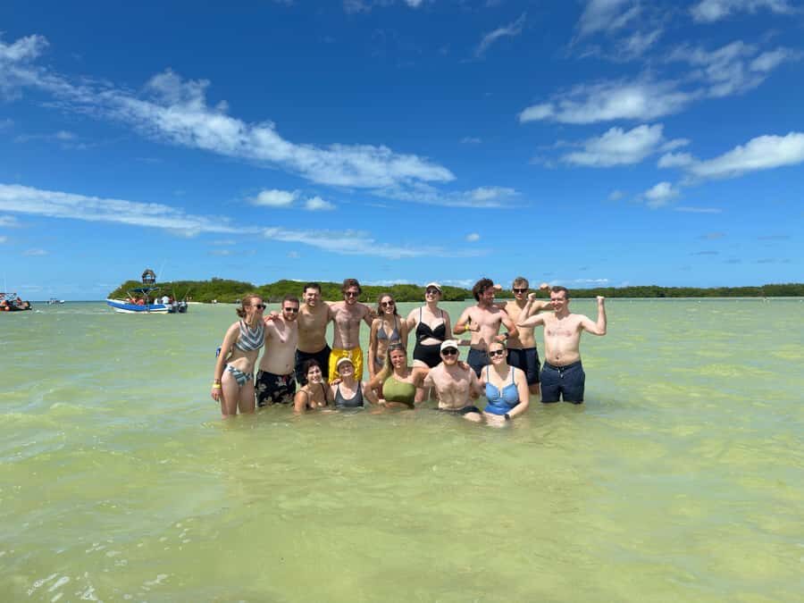 Holbox: Punta Mosquitos, Birds & Pasión Island Boat Tour - What to bring for Punta Mosquitos sand, birds, and mangroves