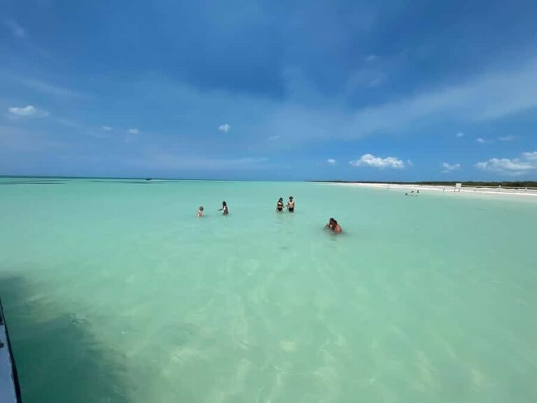 Holbox: Punta Mosquitos, Yalahau, & Pasión Island Boat Tour - Punta Mosquitos: guided bird spotting plus a swim break
