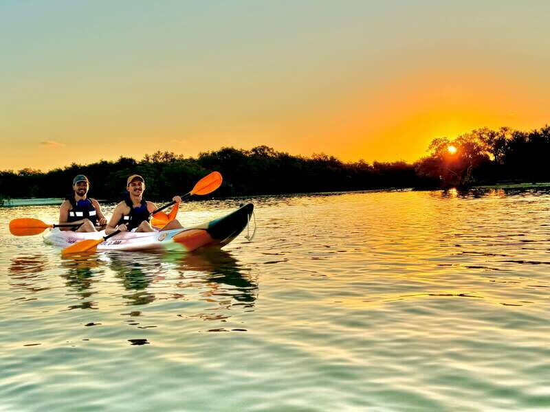 Holbox: Sunrise & Mangrove Kayak Tour - The Punta Mosquito start: aperitif, sunrise, then paddling