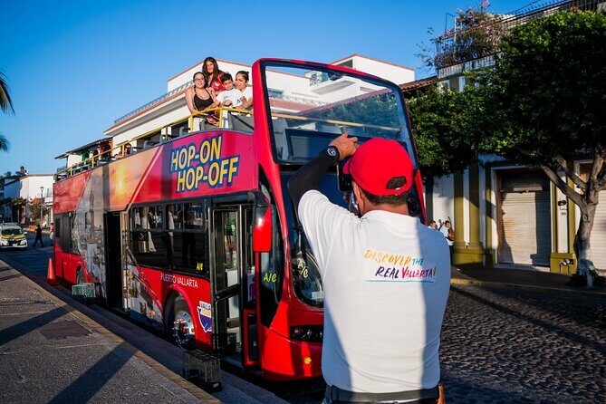Hop On Hop Off Tour with Free Stops in Puerto Vallarta - Riding Comfort: Upper Deck Views, Heat, and Overhead Hazards