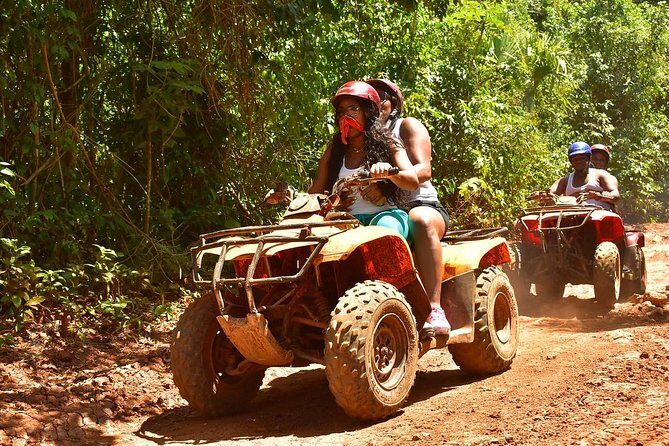 Horseback riding with ATV, zip lines and cenote, lunch and transfer - ATV circuit: mud, stones, bumps, and real jungle energy