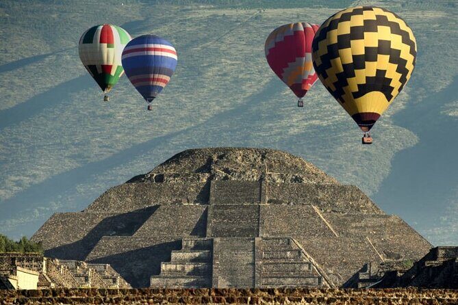 Hot Air Balloon Ride over Teotihuacan - After landing: walking Teotihuacán and climbing pyramids