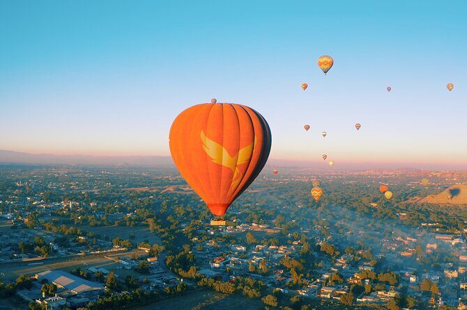Hot Air Balloon Ride Over Teotihuacán Pyramids from Mexico City - After Landing: Van Back, Champagne Toast, and Souvenirs