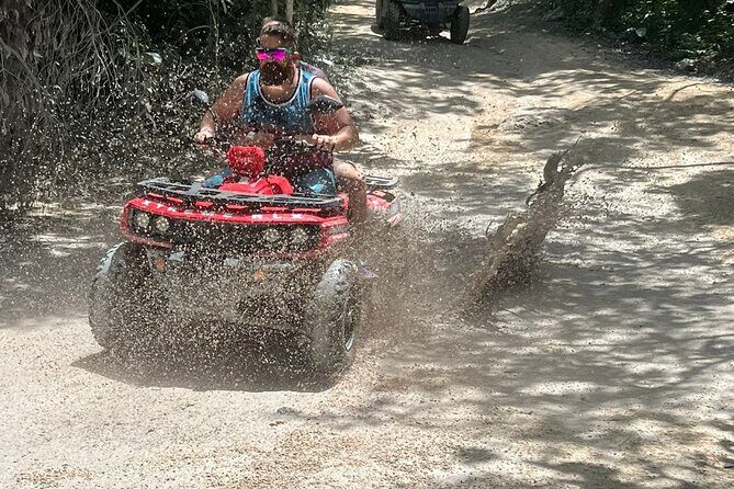 Jade Caverns and Mayan Village Cozumel ATV TOUR - Jade Cenote: the 20-foot platform, bats, and why cenotes matter