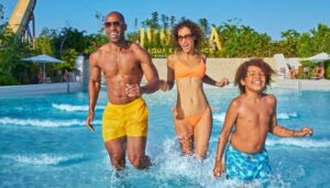 Jungala Aqua Experience - Getting to Jungala: the main entrance, valet, and the short transfer