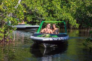 Jungle Tour adventure Cancun Speed Boat Through Mangrove - Nichupté Bridge Views and the Pirate-Galleon Moment